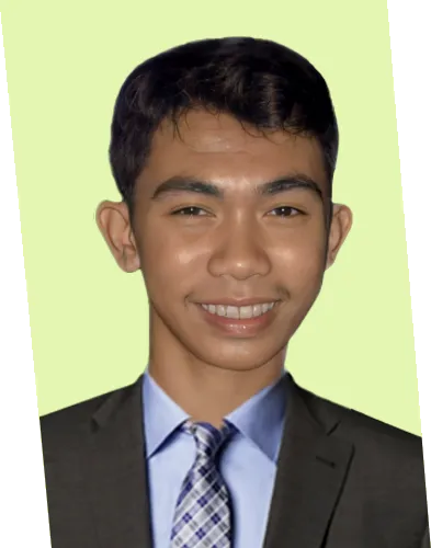 Man in a graduation gown